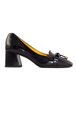 Black leather loafer MARA BINI | T240NERO